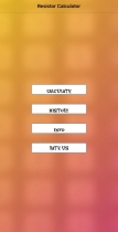 Resistor Calculator - iOS Source Code Screenshot 1