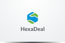 Hexagon Deal Logo design vector template Screenshot 1